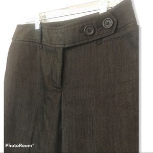 LOFT stovepipe charcoal ‘ann’ wide leg trousers